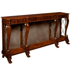 Regency Rosewood Mirror Back Console