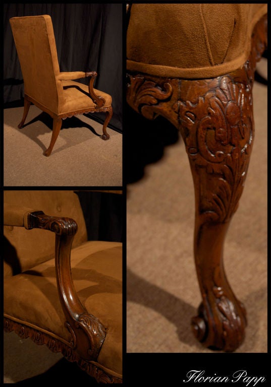 PAIR Georgian Style Armchairs 4