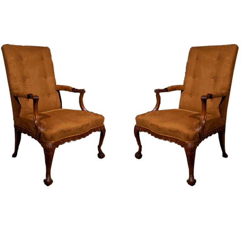 PAIR Georgian Style Armchairs