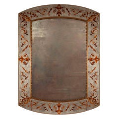 Jansen Style Eglomise Mirror