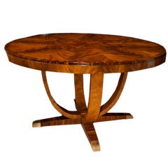 Art Deco Mahogany Circular Dining