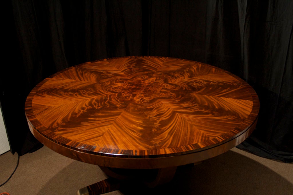 Art Deco Mahogany Circular Dining 1