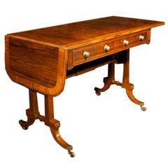 Regency Rosewood and Satinwood Sofa Table. English, Circa 1810