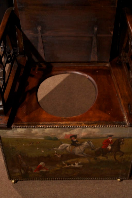 Singular George III Painted Hunt Chair. English 18th Century 2