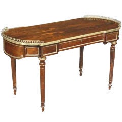 Late Regency Rosewood Library Table Circa 1825