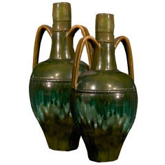 Antique Pair Linthorpe Pottery Vases