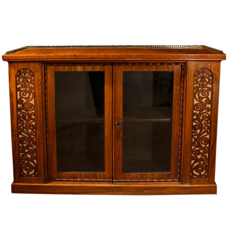 Victorian Rosewood Side Cabinet. Circa 1850