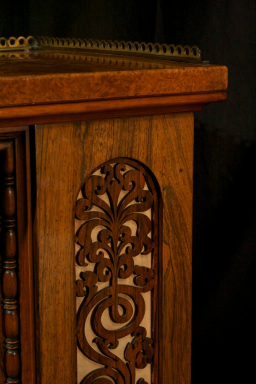 Victorian Rosewood Side Cabinet. Circa 1850 In Excellent Condition In New York, NY