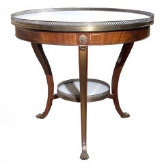 Neoclassical Mahogany Gueridon After Molitor, French 20th C