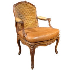 Louis XV Beechwood Fauteuil. Circa 1750