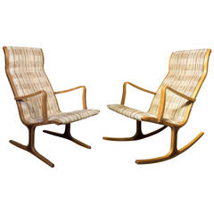 Two Mid-Century “Heron” Chairs by Mitsumasa Sugasave for Tendo Mokko, circa 1970