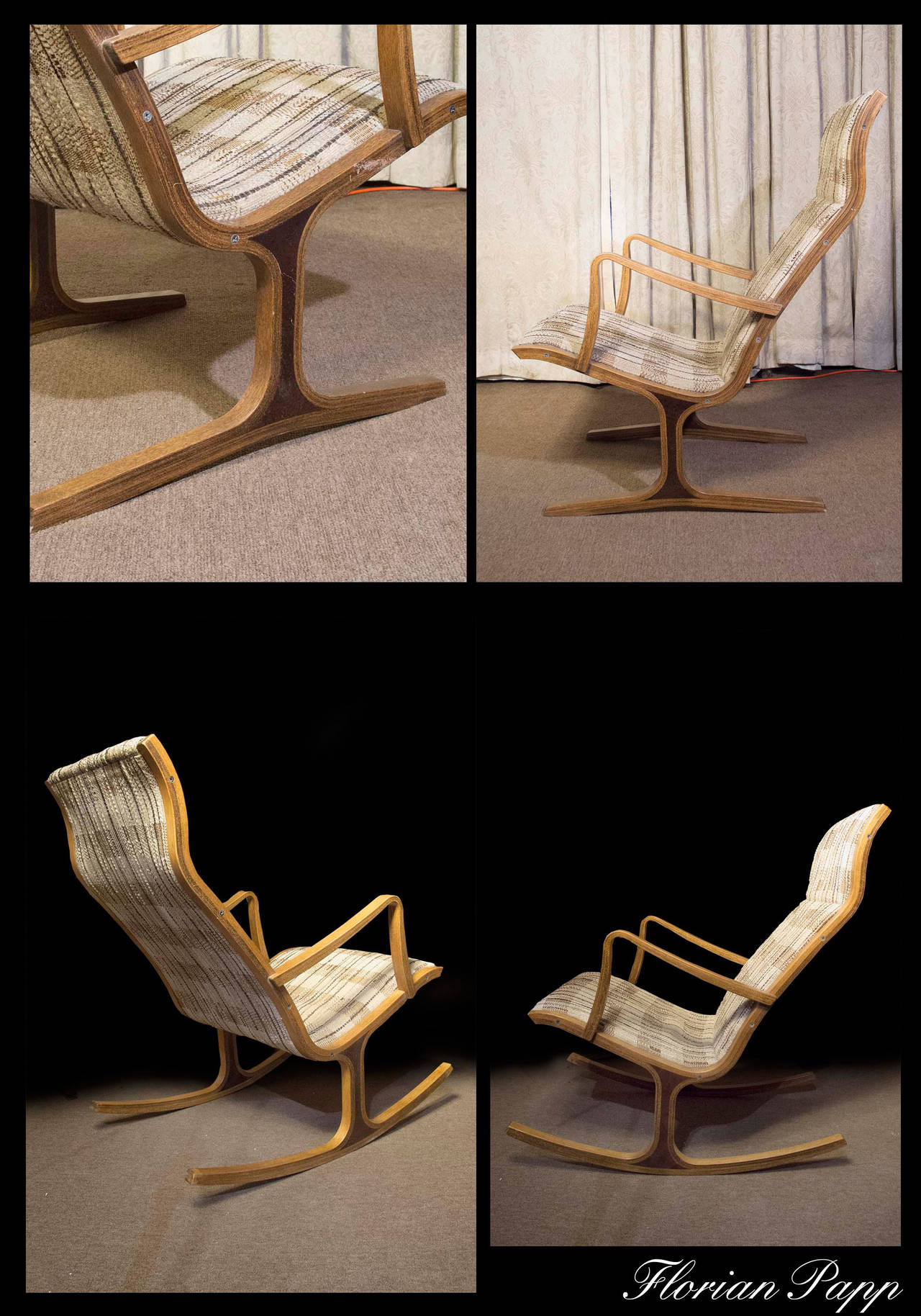 Two Mid-Century “Heron” Chairs by Mitsumasa Sugasave for Tendo Mokko, circa 1970 1