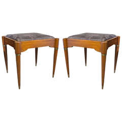 Matched Pair of Mid Century Stools 20th Century