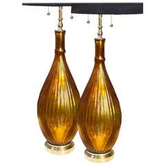 Pair of Murano Mid-Century Lamps