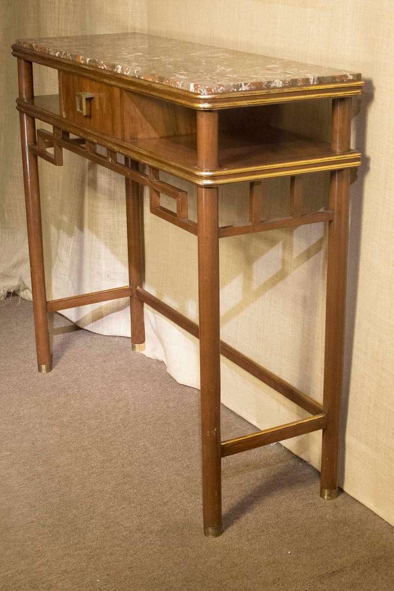 Mid-Century Modern Mont Style Console Table, Mid-20th Century