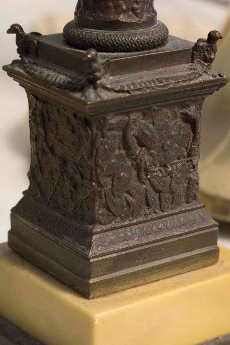Bronze Grand Tour Models of Trajan’s Column Late 19th Century 1