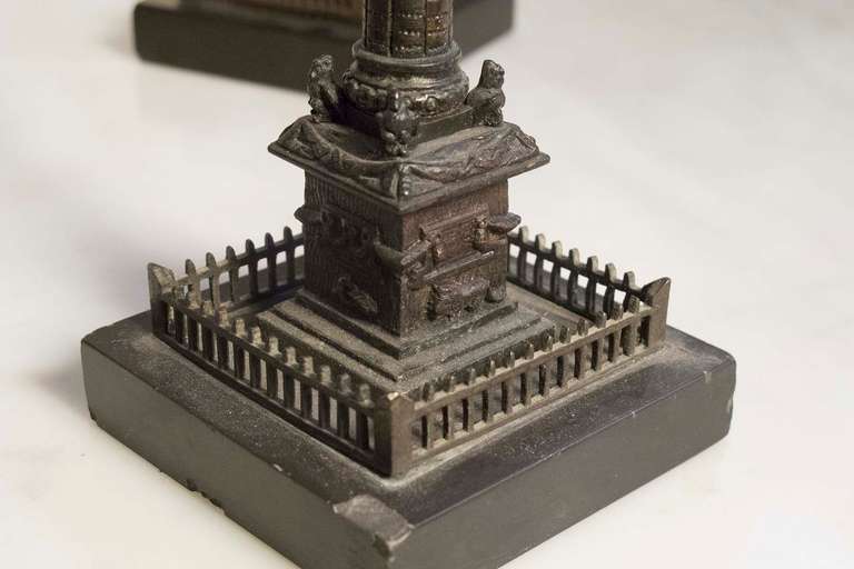 Four Grand Tour Models of Monuments 19th Century In Good Condition In New York, NY