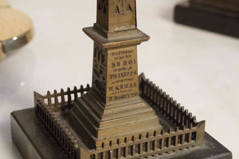 Four Grand Tour Models of Monuments 19th Century 1