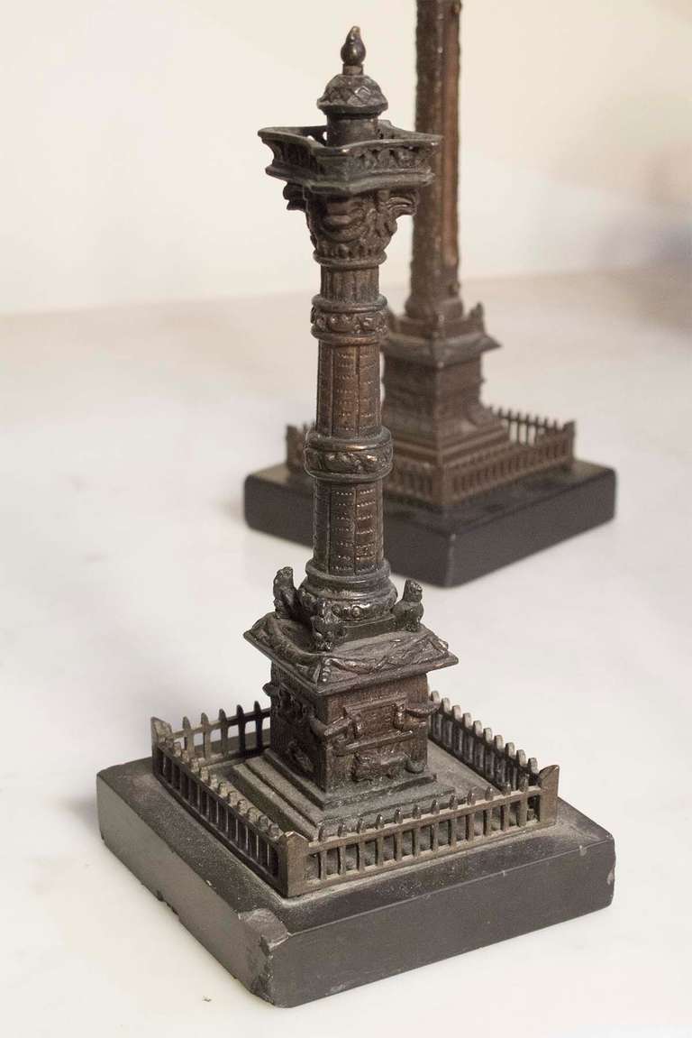 Four Grand Tour Models of Monuments 19th Century 4