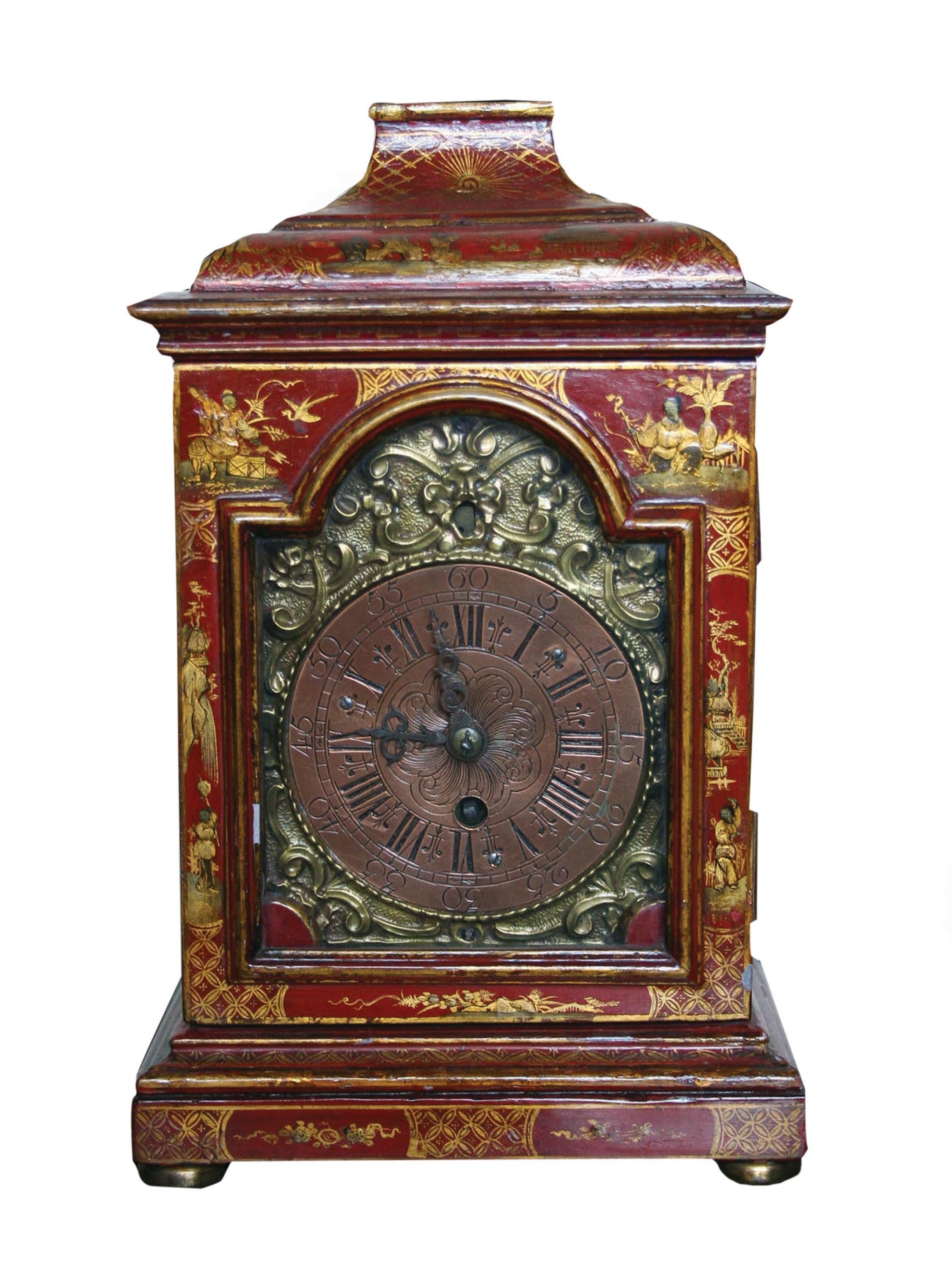 Mid-Georgian Chinoiserie Bracket Clock, 18th Century