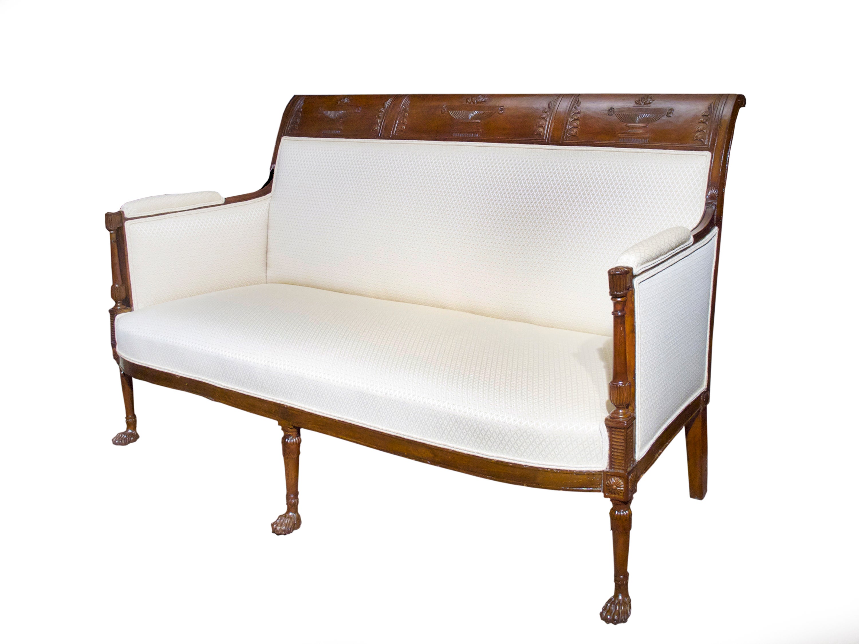 Directoire Mahogany Stained Settee Circa 1800