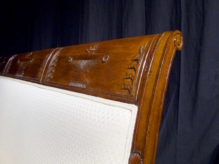 French Directoire Mahogany Stained Settee Circa 1800