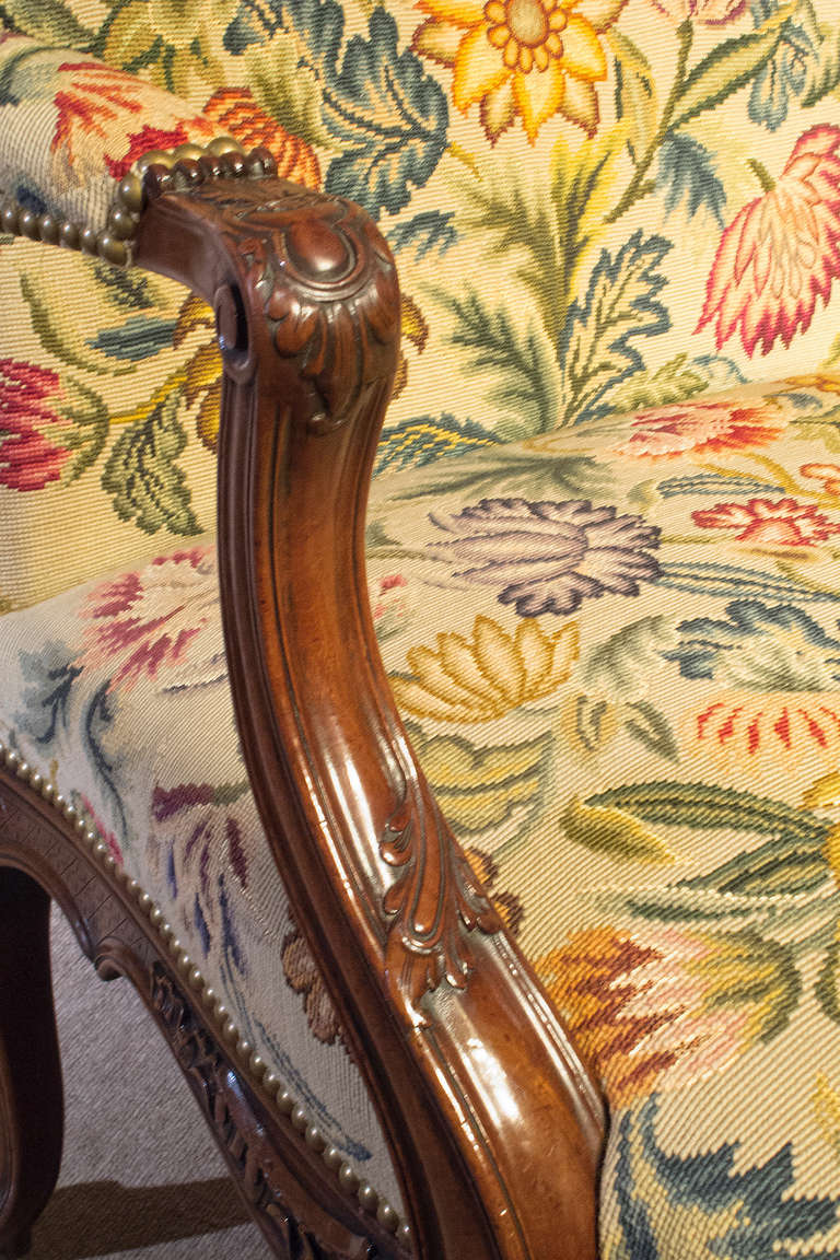 British Mid Georgian Mahogany Chippendale Style Arm Chair. 19th century