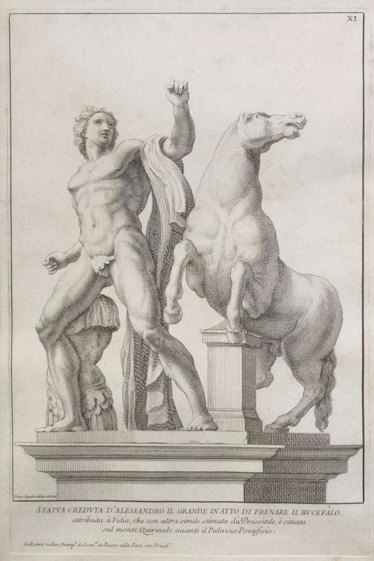 Italian Three Engravings by Rossi 