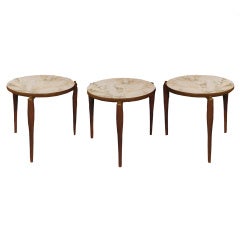 Set of Three Mid-Century Modern Stacking Tables, Mid-20th Century