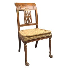 Directoire Side Chair In the manner of Jacob. Circa 1800