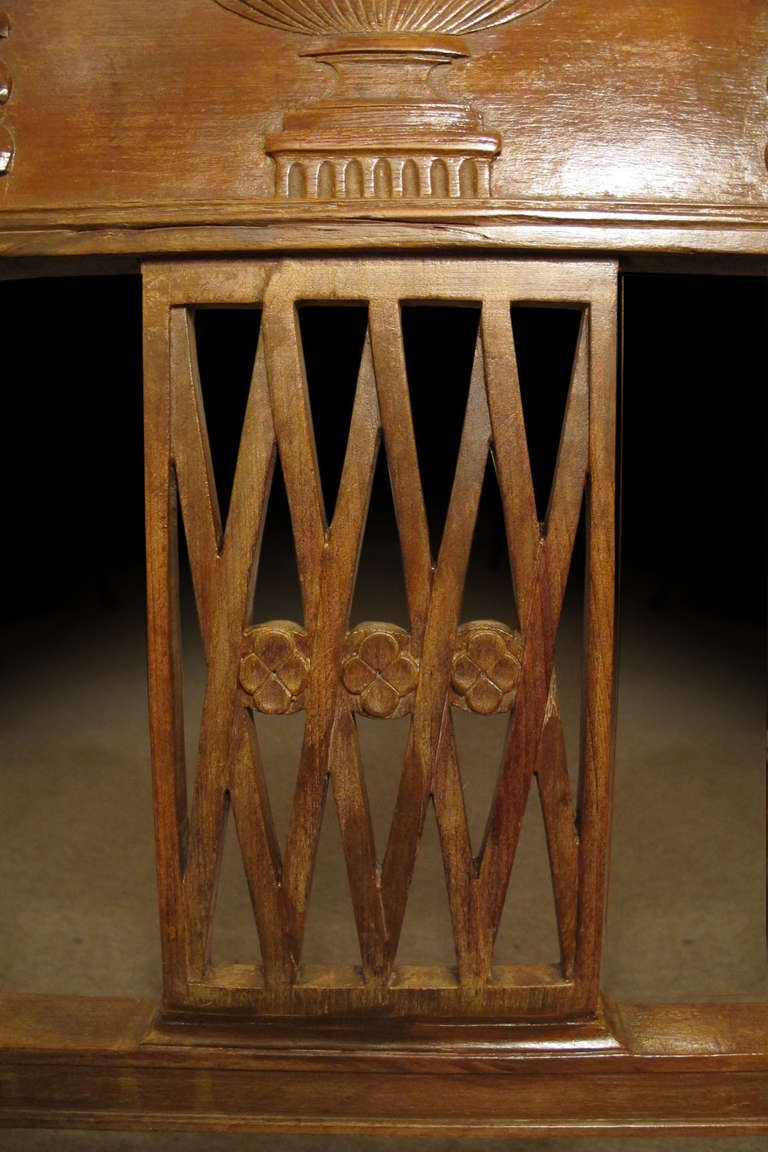 French Directoire Side Chair In the manner of Jacob. Circa 1800