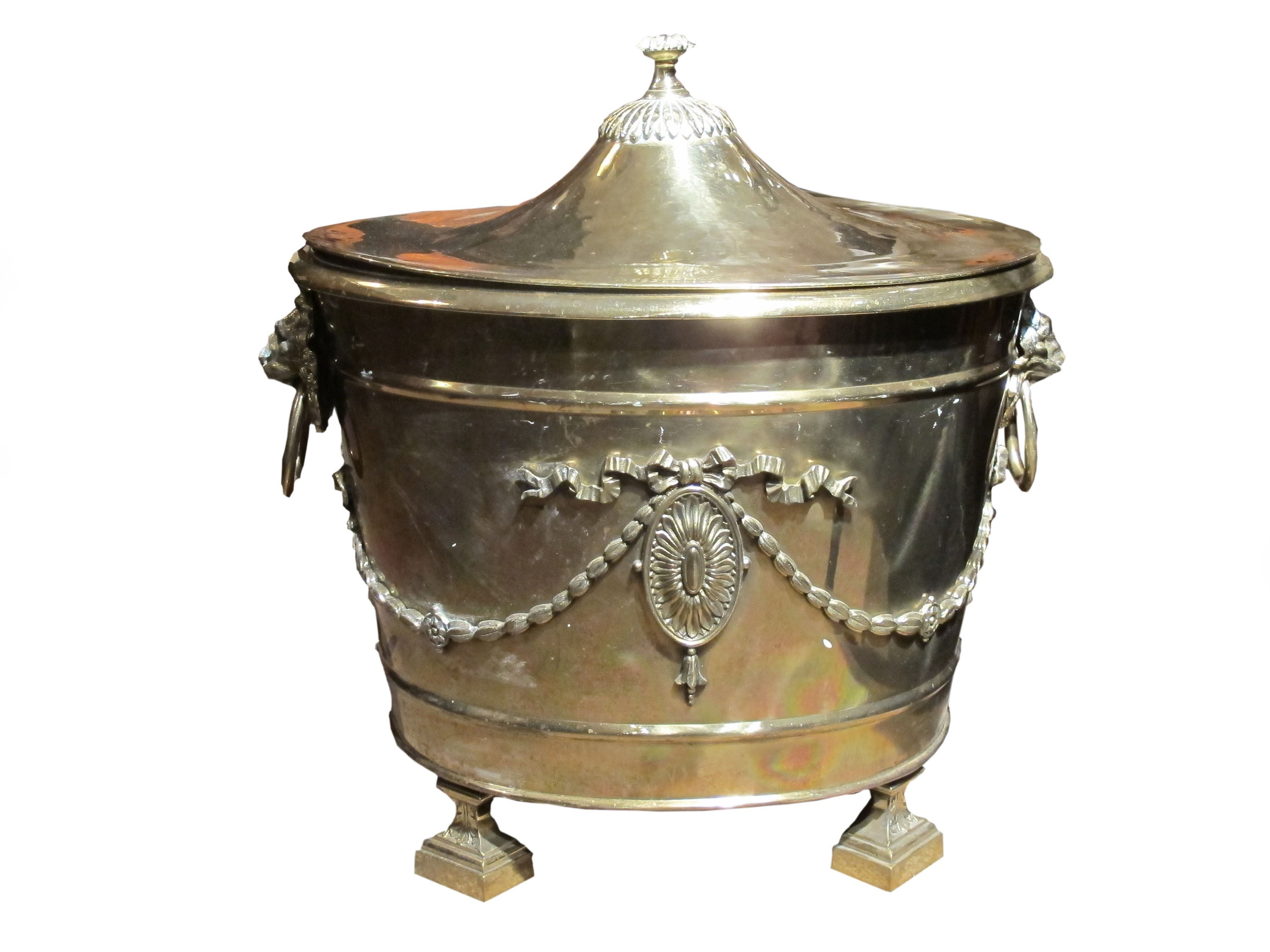 Adam Style Coal Scuttle Bucket, circa 1880