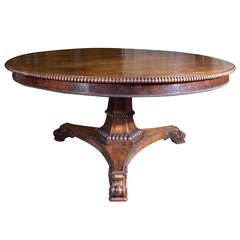 George IV Rosewood Breakfast Table attributed to Gillows, Circa 1825