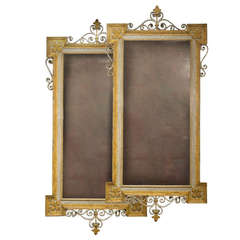 PAIR Italian Neoclassical Painted Mirrors. 20th C