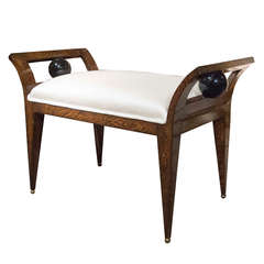 Art Deco Style Faux Grained Bench