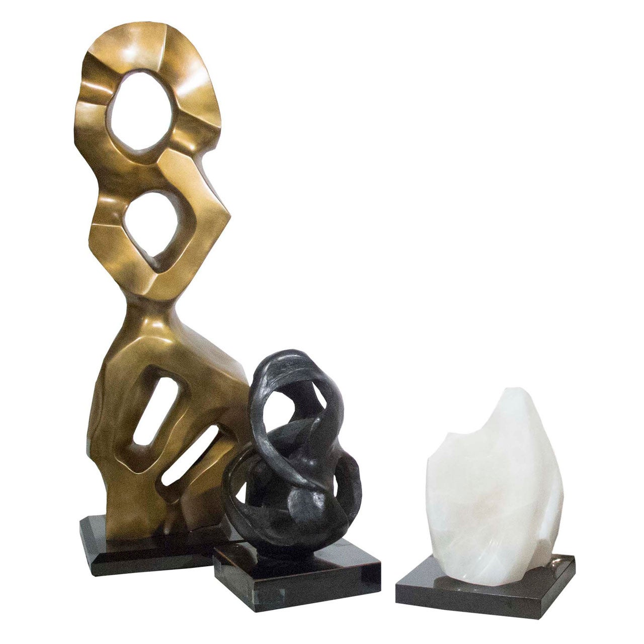 Collection of Three Modernist Sculptures For Sale