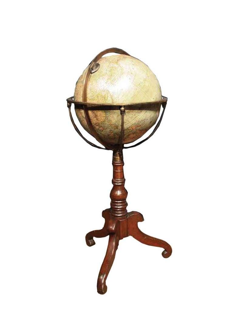 # S503 - Terrestrial standing globe by Ludw. Jul. Heymann, dated 1880. The 12