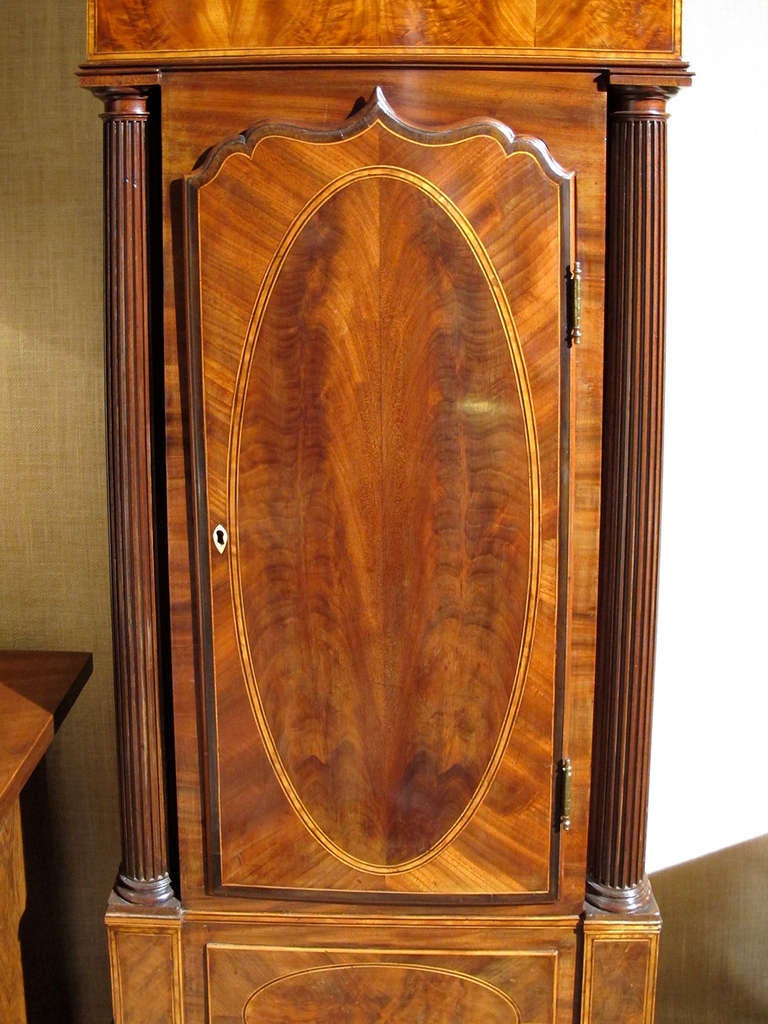 George III Mahogany Longcase Clock by Forber. Circa 1790 1