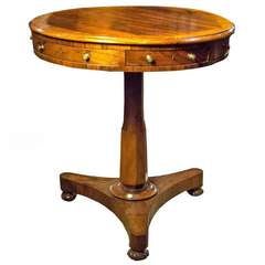 Regency Rosewood Inlaid Drum Table circa 1815