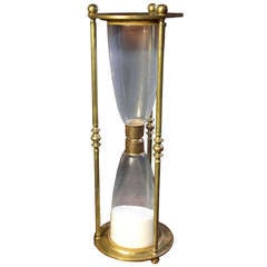 Vintage Large Brass Hourglass