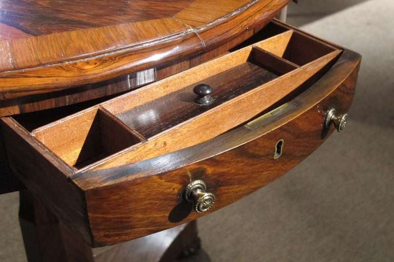 19th Century Regency Rosewood Inlaid Drum Table circa 1815