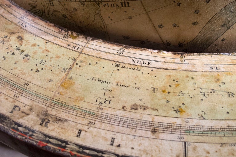 English Handsome Pair Newton's Terrestrial and Celestial Globes, circa 1823 For Sale