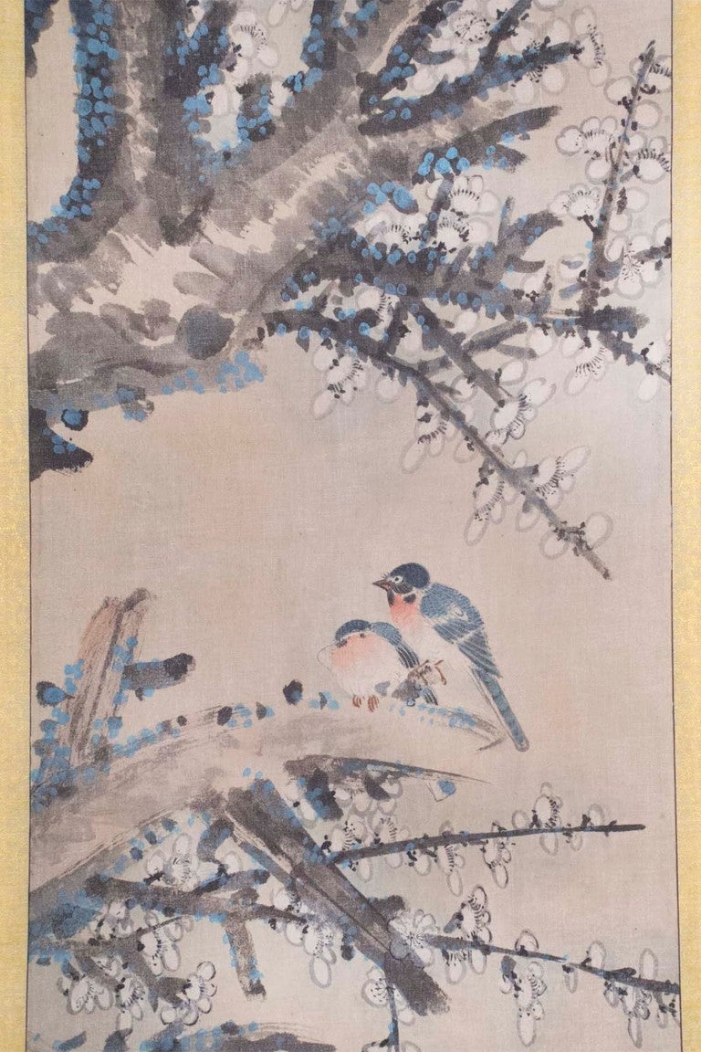 Hand Painted Silk Six Panel Screen - Japanese ca. 1880 4