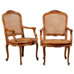 1920s Vintage Pair of Louis XV Style Chairs