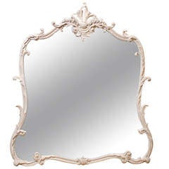White Over Mantle Mirror