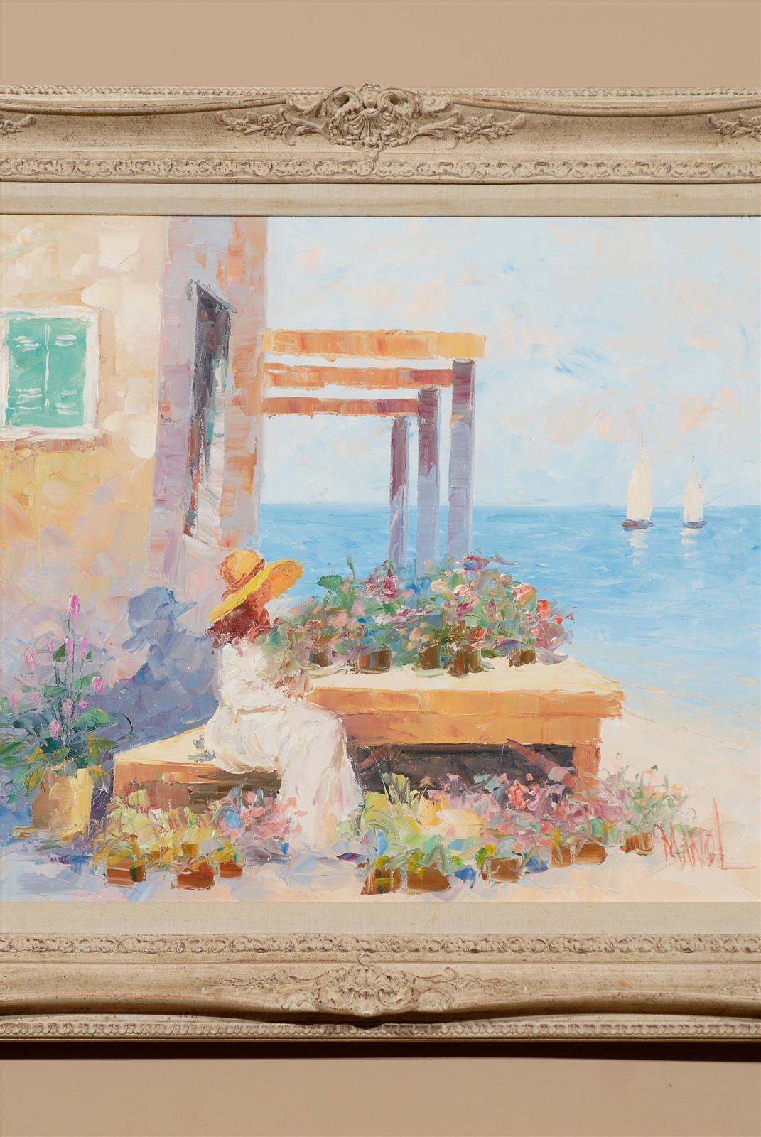 Other Summer Coastal Scene by John A. Manol, Mid-1900s