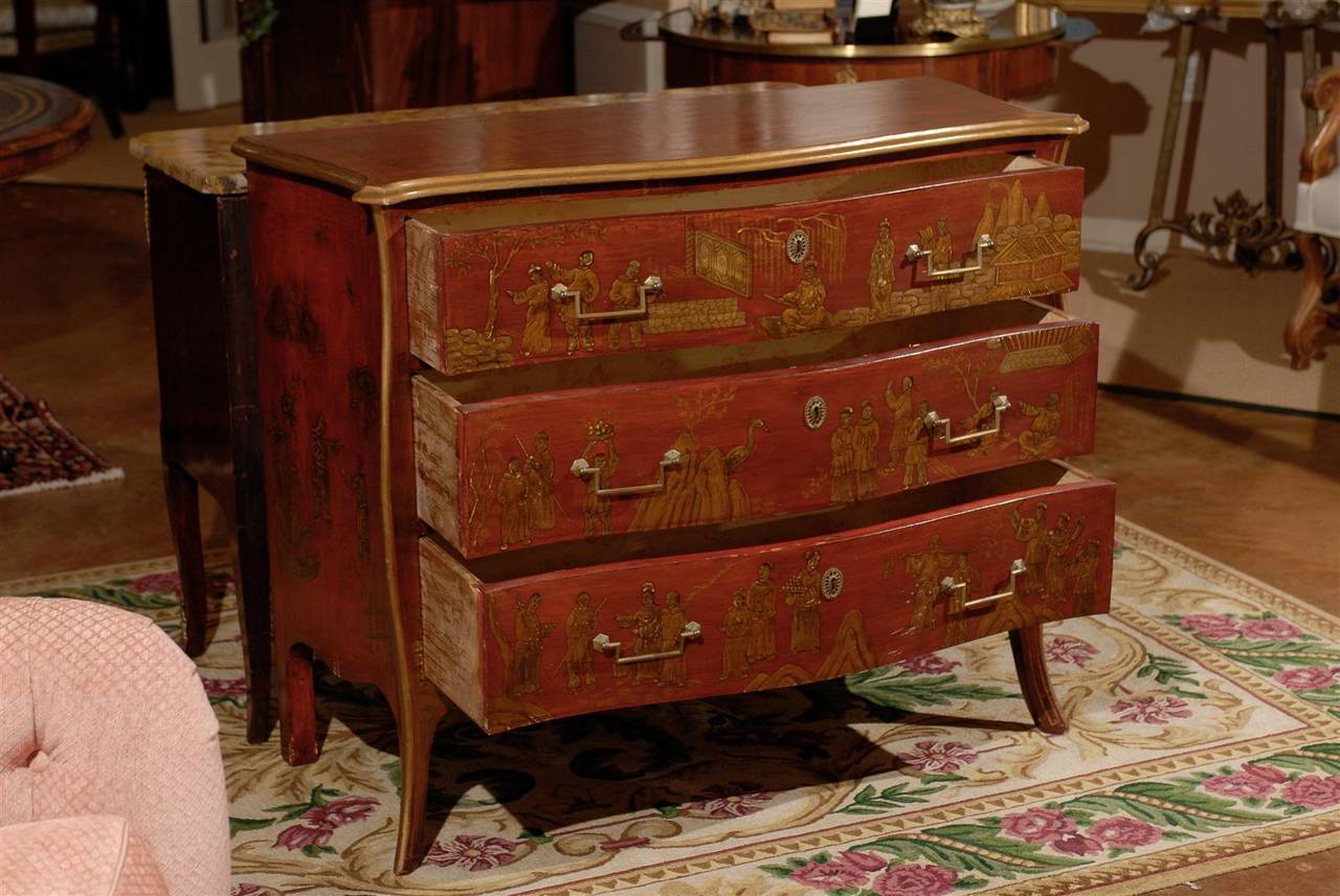 Painted Louis XVI Chinoiserie Chest