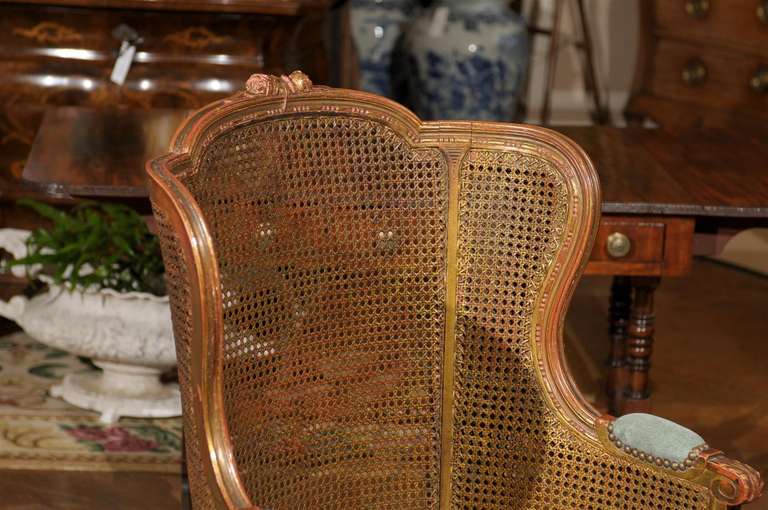 Louis XVI Caned Chair with Double Caned Sides In Excellent Condition In Chamblee, GA