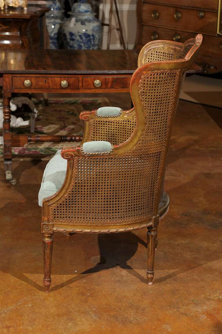 Louis XVI Caned Chair with Double Caned Sides 1