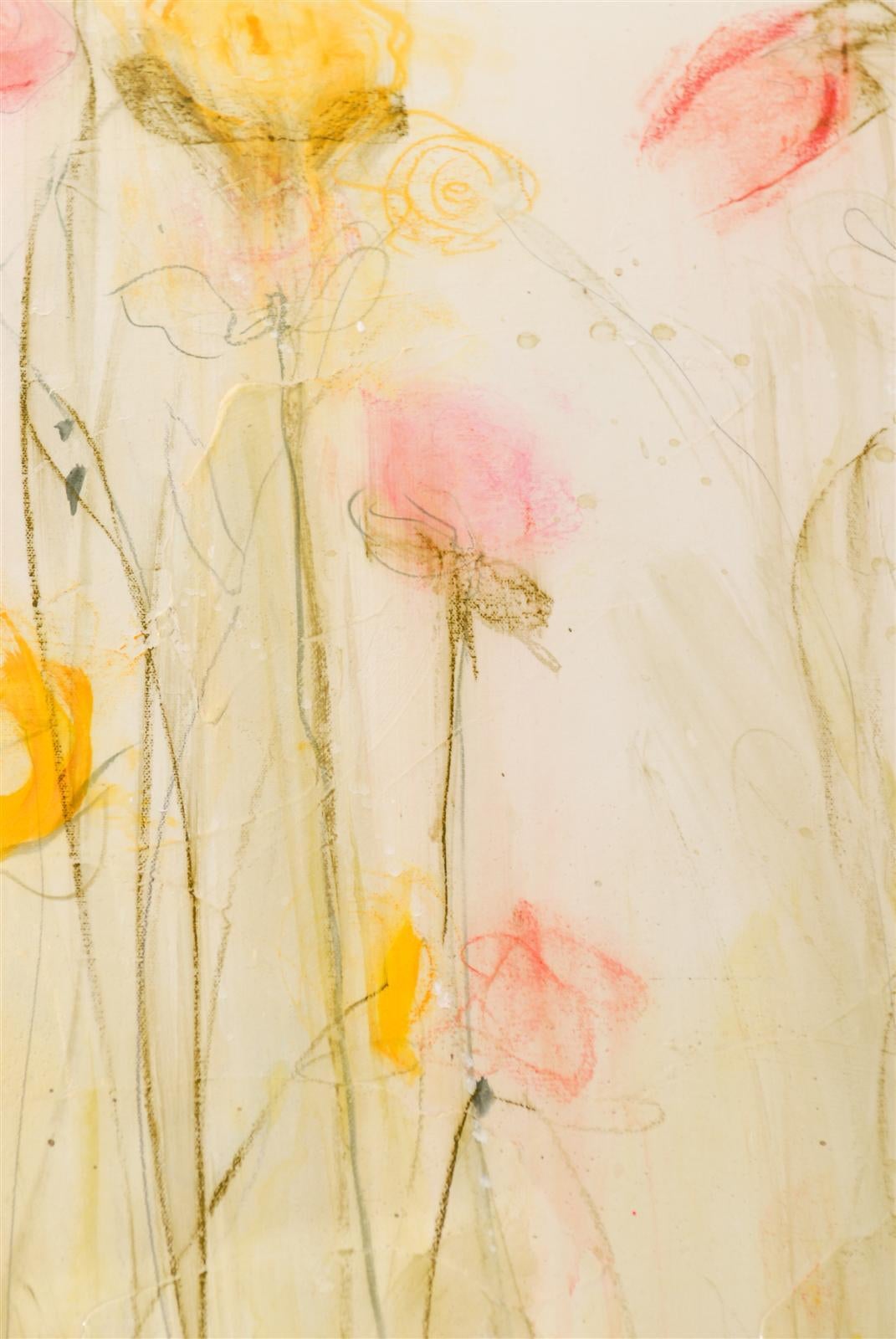 American Original Acrylic Painting of Spring Flowers